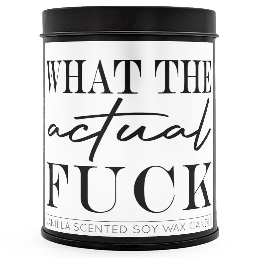 What the Actual F*ck Scented Candle - Funny & Unique Aromatherapy Candle for Stress Relief, Home Decor, Gag Gifts & Relaxation