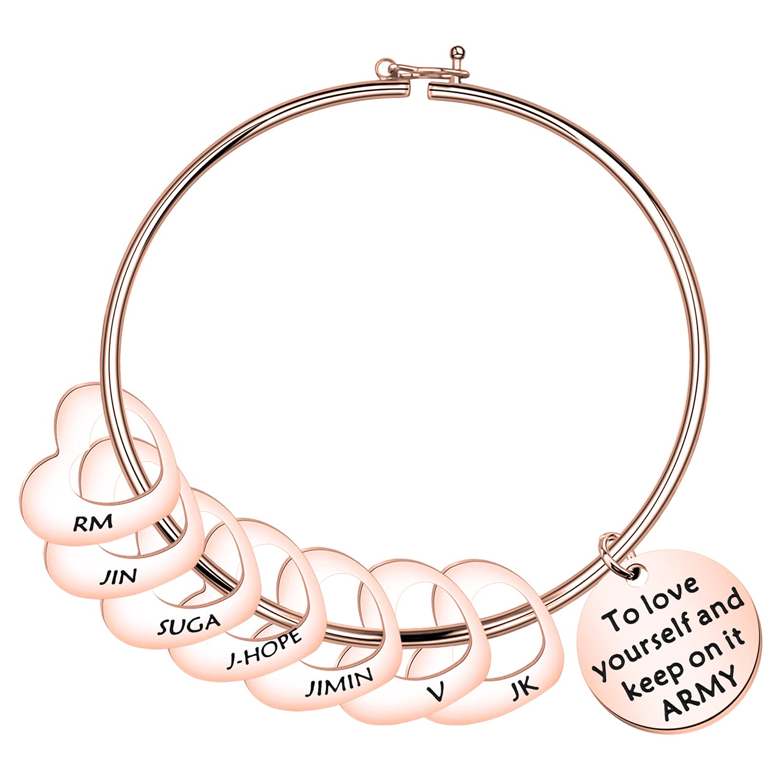 WSNANG Military Appreciation Bracelet - DIY Jewelry Making Kit for Army Fans, Self-Love Gift, K-Pop Fan Accessories | Perfect for Concerts, Fan Meetings & Military Support Events