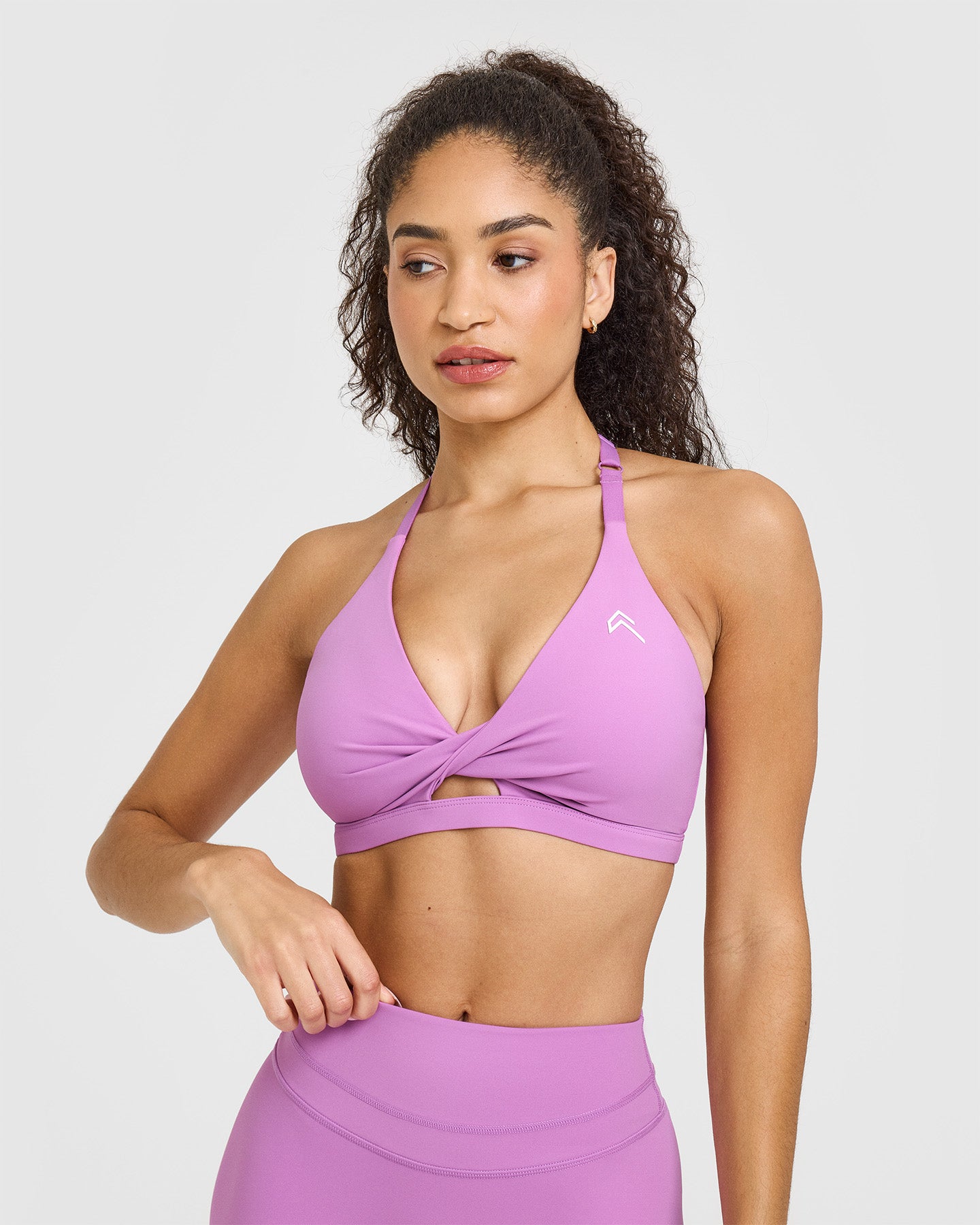High Support Unified Twist Sports Bra for Women - Orchid Purple - Perfect for Yoga, Running & Gym Workouts