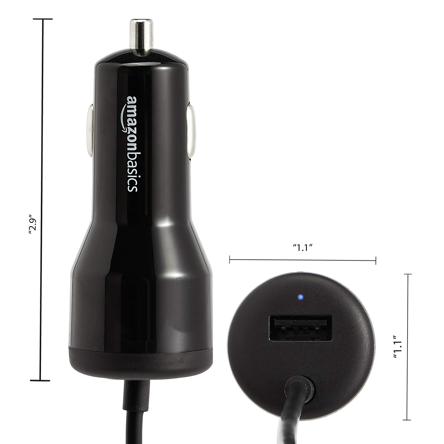 Fast Charging USB-C Car Charger 18W with USB-A Port for Travel & Commuting