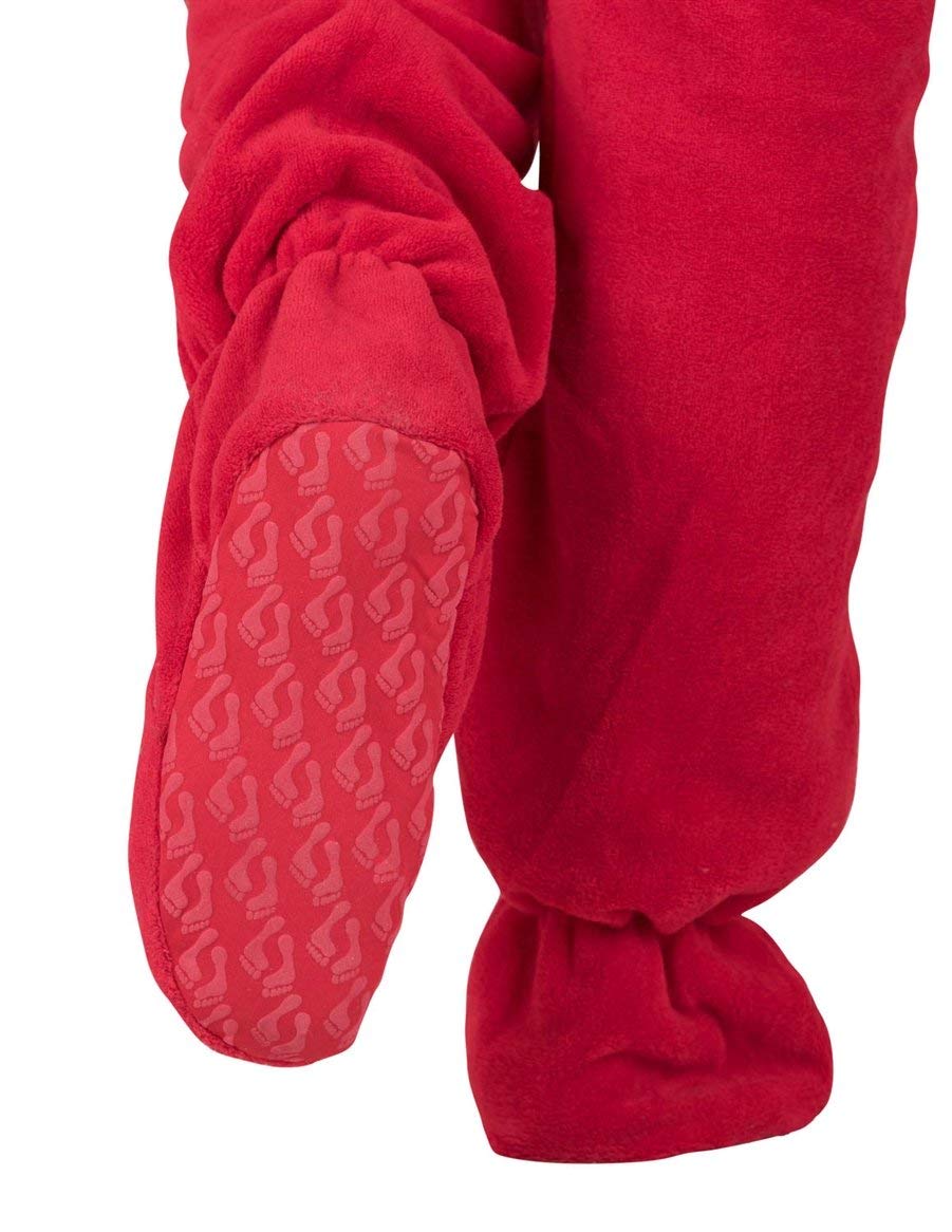Cozy Adult Chenille Footed Pajamas - Warm Hoodie Onesie for Men & Women | Soft Unisex One-Piece Pajama Jumpsuit | Perfect for Winter Nights, Lounge Wear & Gift Giving