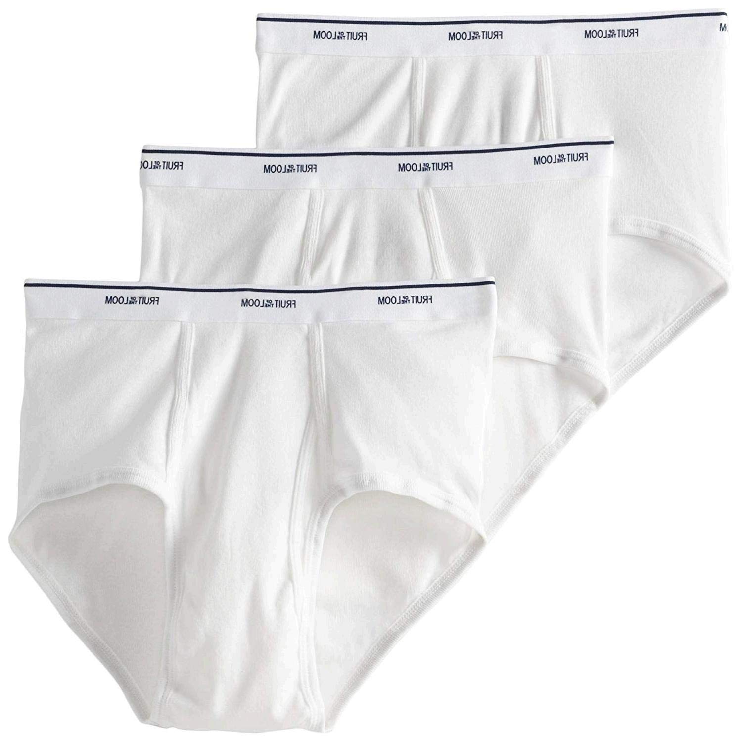 Fruit of the Loom Men's Cotton Brief Underwear 3-Pack - Soft Comfort Fit Boxer Briefs for Everyday Wear, Workout & Lounge