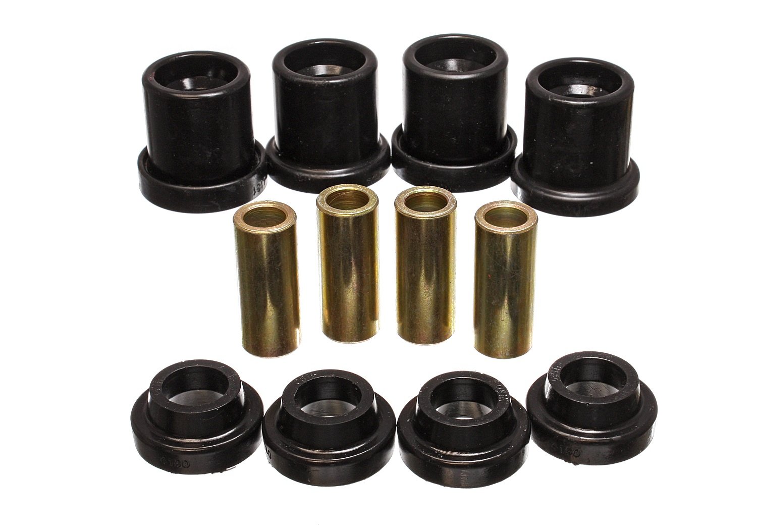 Energy Suspension 7.4102G Rear Subframe Bushing Set - Black Polyurethane Bushings for Improved Handling & Ride Comfort - Perfect for Car Suspension Upgrades & Performance Modifications