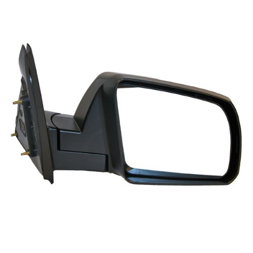 2007-2011 Toyota Tundra Right Side Black Manual Folding Rear View Mirror Replacement - Perfect for Off-Roading, Towing & Daily Driving