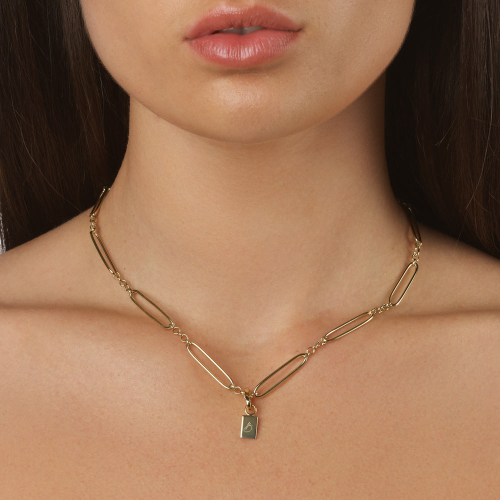 10k Gold Engravable Rectangle Charm - Personalized Jewelry for Necklaces, Bracelets & Gifts | Perfect for Anniversaries, Birthdays & Special Occasions