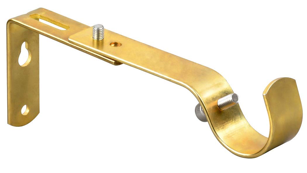 Adjustable Curtain Rod Bracket Set of 4 - Heavy Duty Rod Holder for 7/8