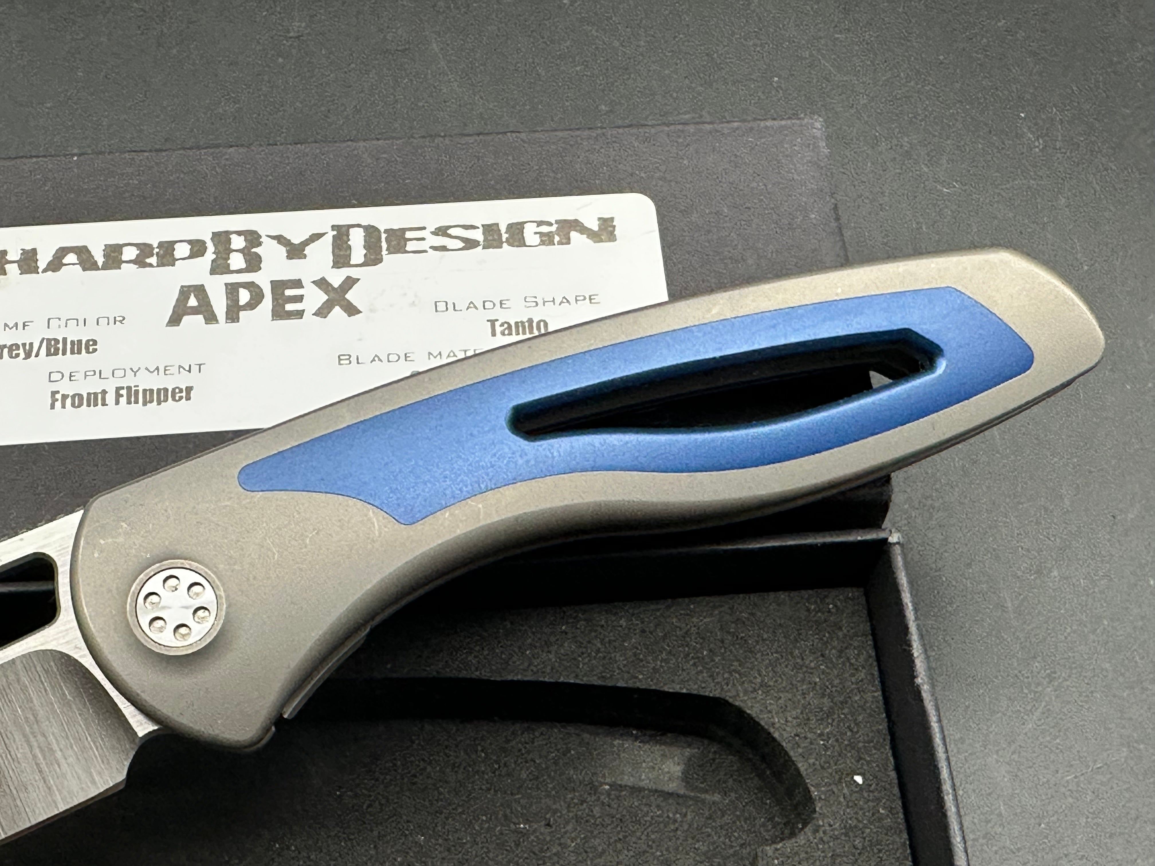 Sharp By Design Apex Folding Knife - Premium EDC Pocket Knife with Razor-Sharp Blade for Outdoor, Camping & Everyday Carry (EDC)