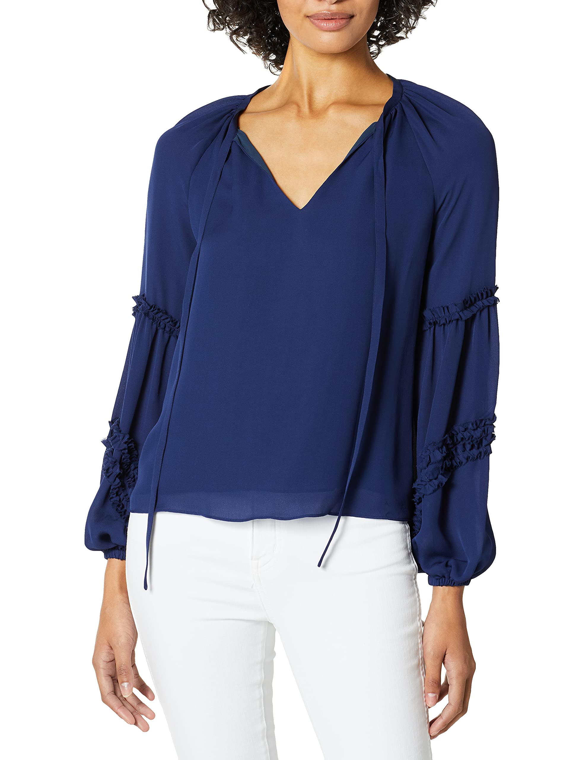Ramy Brook Women's Arlie Long Sleeve Blouse - Elegant Casual Shirt for Work & Date Night | Flowy Tops for Women | Office Wear & Evening Outfits