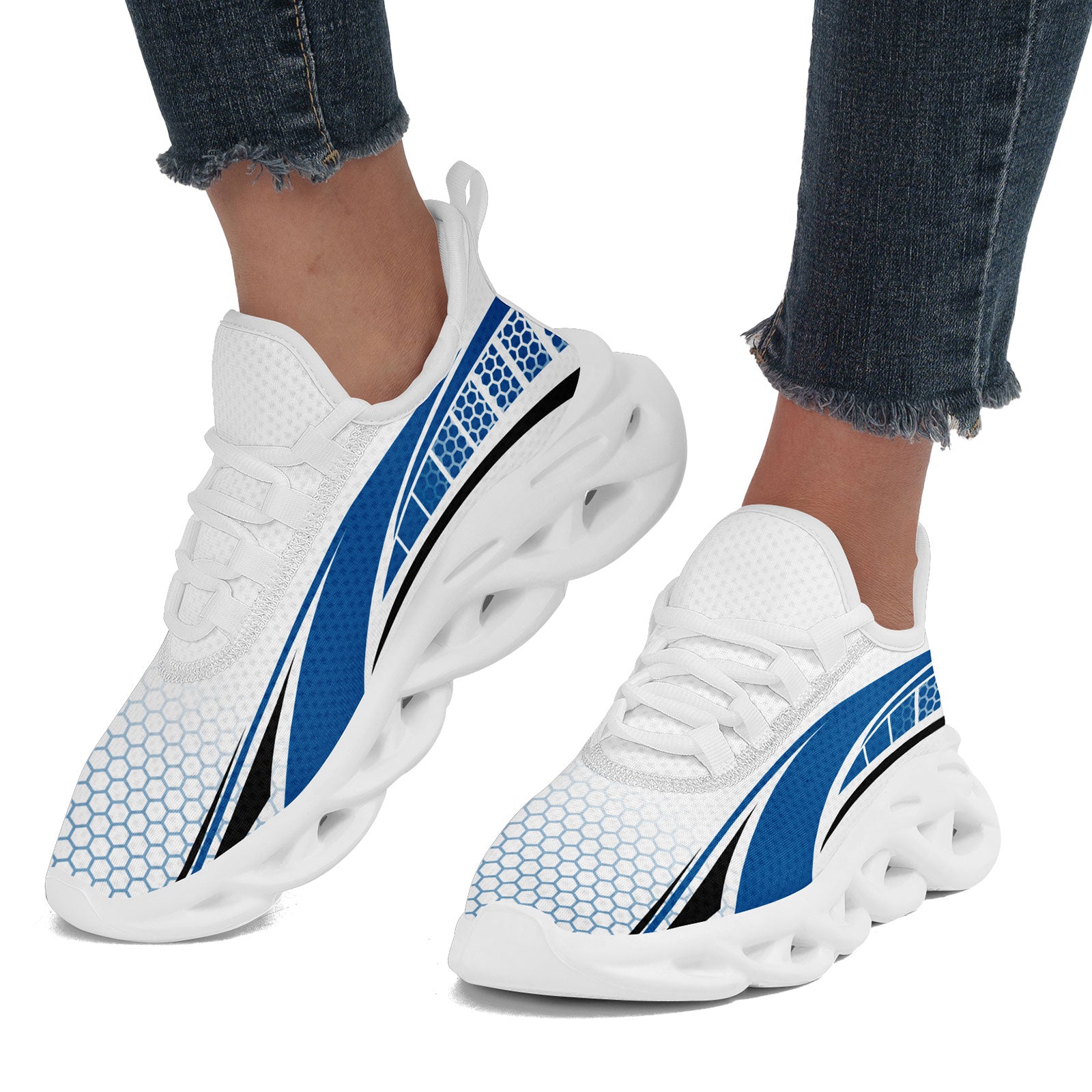 Custom Maxsoul Personalized Sneakers for Men & Women - Lightweight Comfortable Walking Shoes FN003 E025022 (Size 15) - Perfect for Gym, Running & Casual Wear
