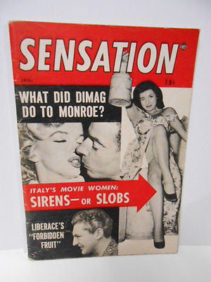 Vintage Marilyn Monroe Rare Small Movie Magazine from the 1950s - Perfect for Classic Film Collectors and Hollywood Memorabilia Displays