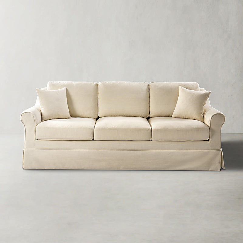 Belanda Linen Fabric Sofa with Removable Slipcover - Perfect for Living Room, Lounge & Cozy Home Decor