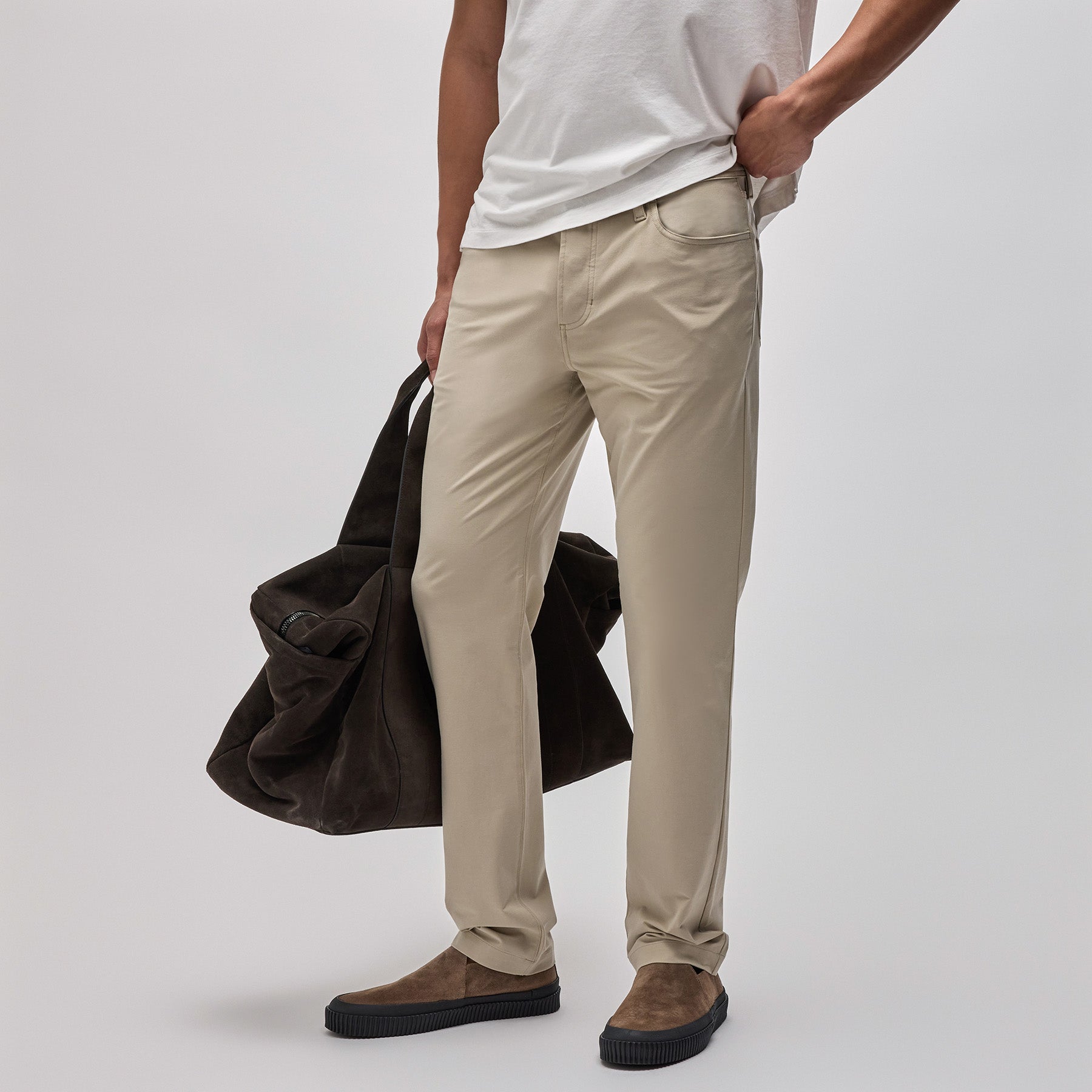 5 Pocket Performance Pants for Men - Lightweight, Breathable & Stretchable Workout & Running Pants - Perfect for Gym, Hiking & Outdoor Activities