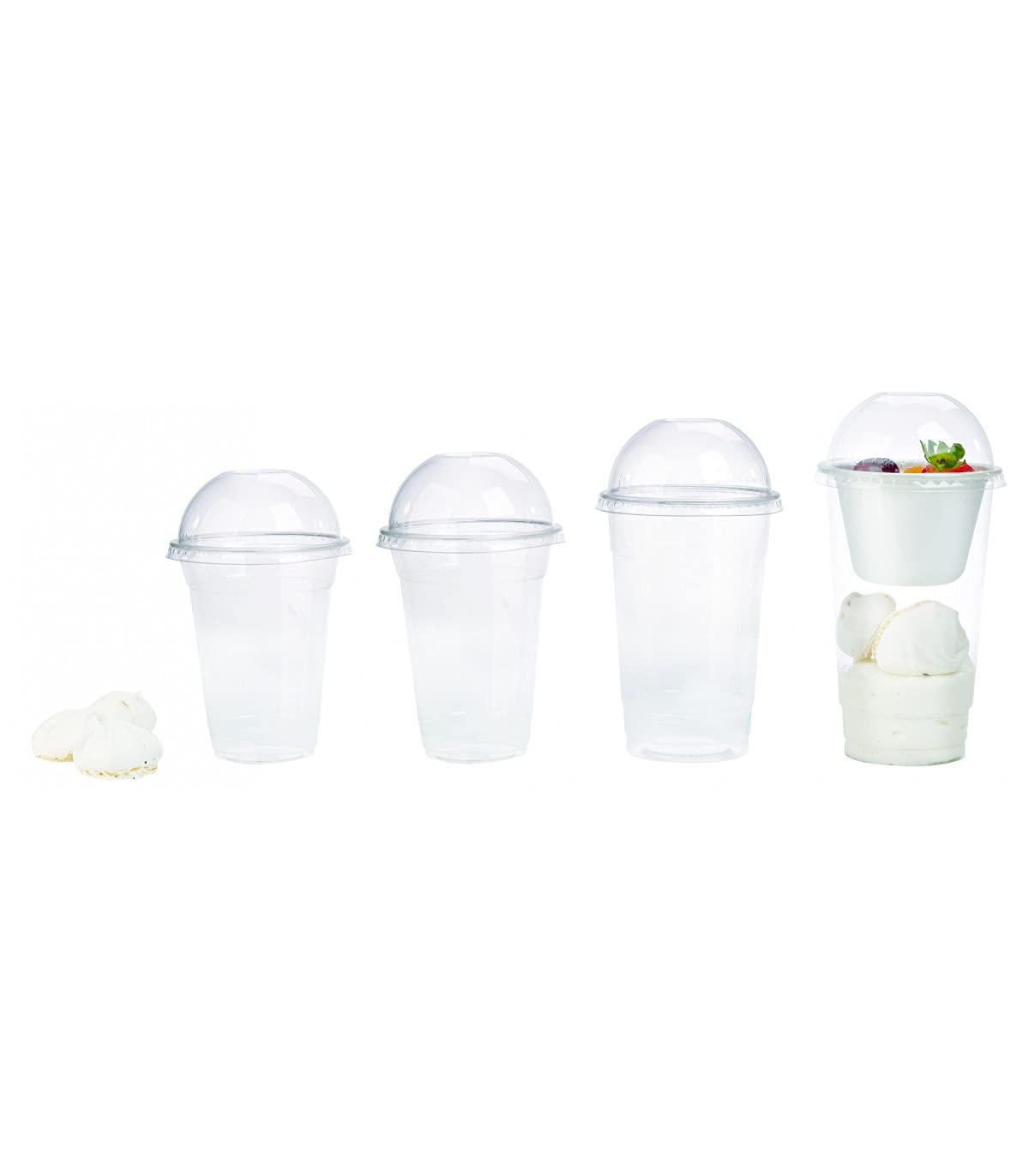 Clear PLA Plastic Party Cups (Case of 1000) - 15 oz Disposable Drinking Cups by PacknWood - Ideal for Parties, Events, and Catering Services - 210GPLA450