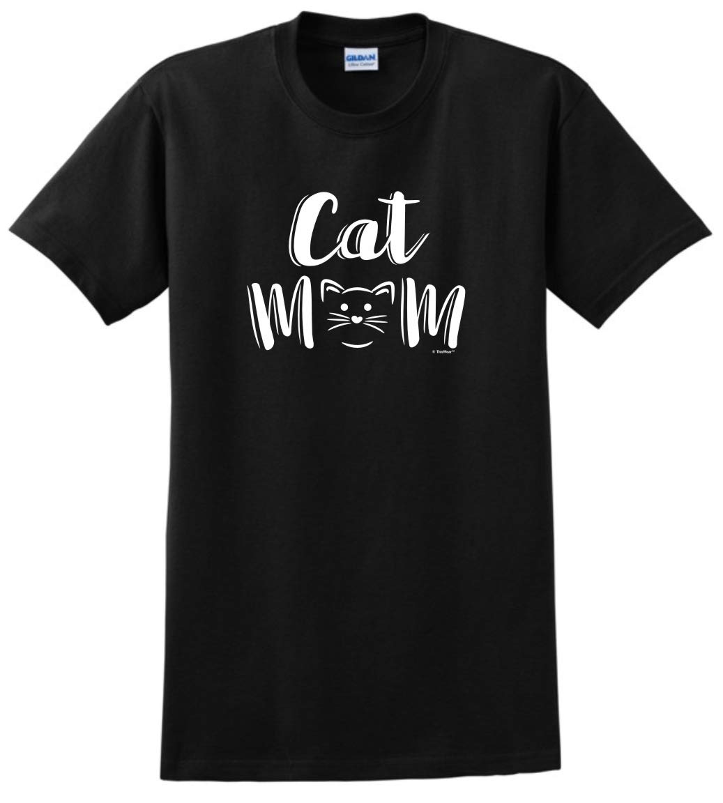 Cat Mom T-Shirt - Cute Cat Lover Gifts for Women - Funny Cat Lady Apparel - Perfect for Cat Birthday Gifts & Cat Themed Parties