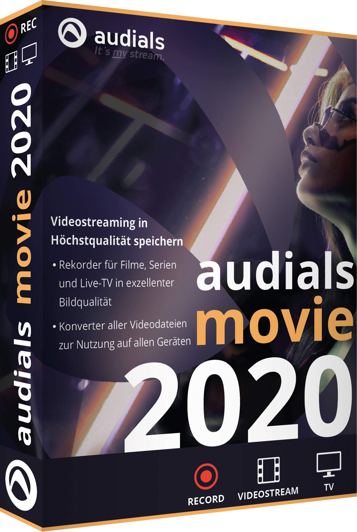 Audials Movie 2020 - Premium Streaming & Recording Software (Boxed Version) | Download Movies, Music & TV Shows | Perfect for Home Entertainment & Media Collection