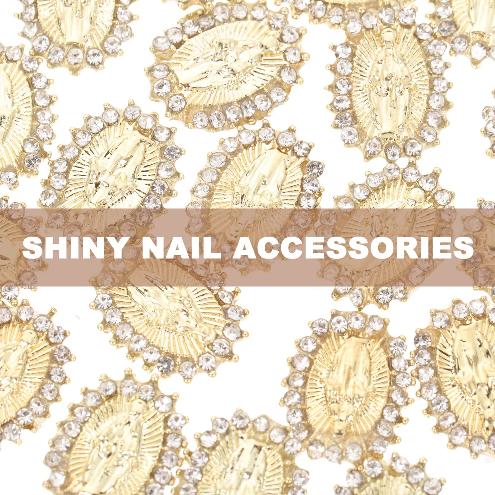 FOMIYES 20pcs Nail Art Rhinestones - Assorted Nail Gems, Pearls, Crystals & Alloy Charms for DIY Nail Decoration | Perfect for Manicures, Salon Nail Art & Home Nail Design