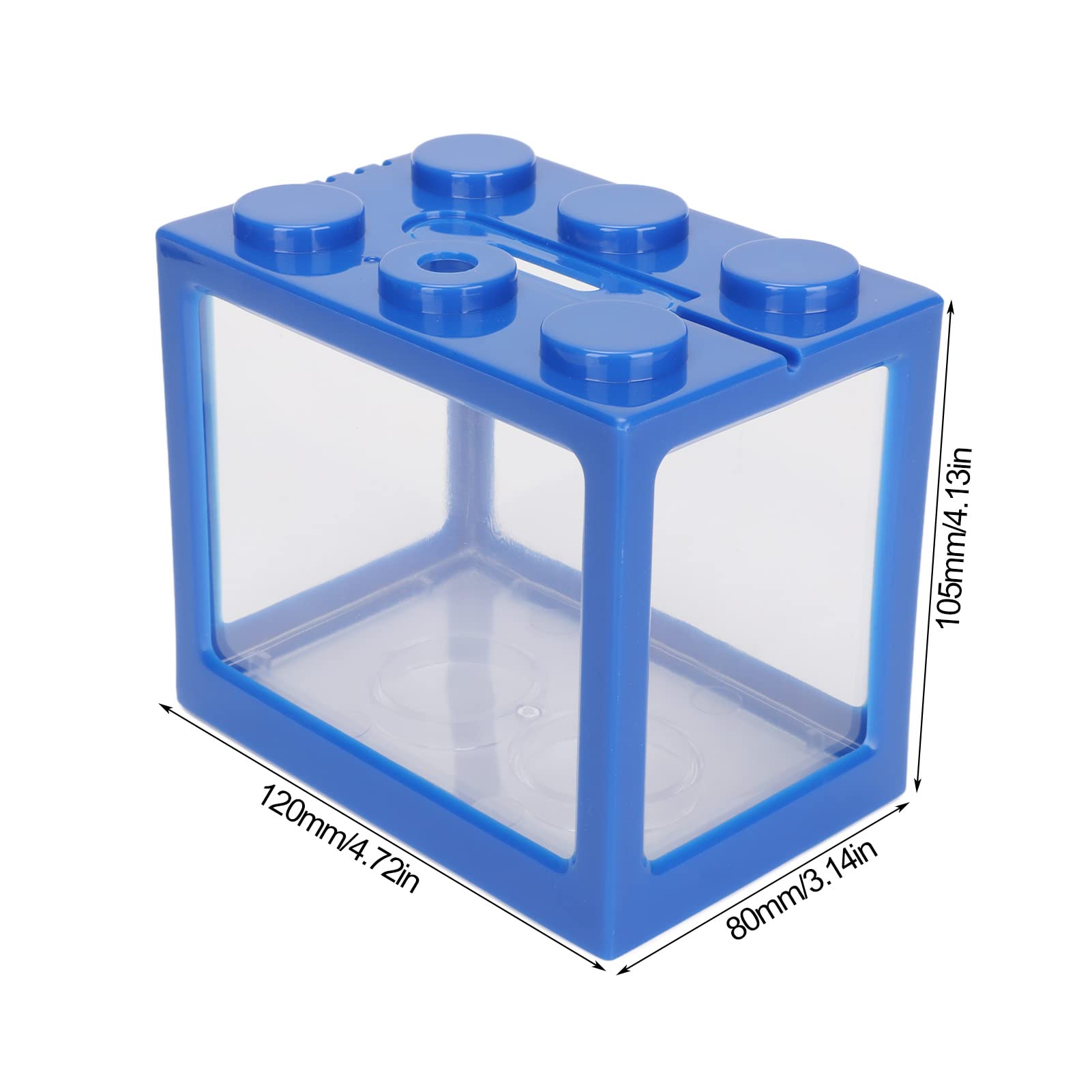 Mini Betta Fish Stackable Cube Aquarium with LED Light - Desktop Micro Landscape Fish Tank for Office & Home Decor | Perfect for Small Spaces, Work Desks & Relaxation