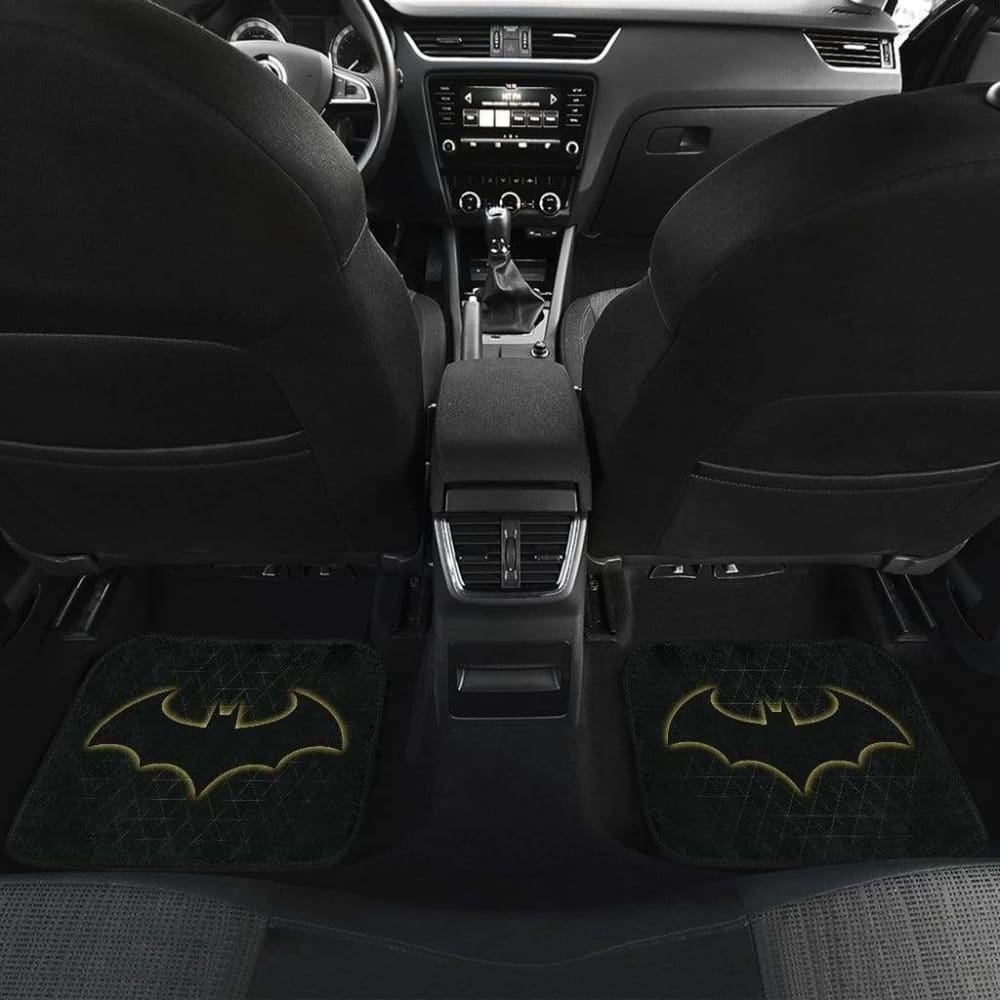 Batman Front and Back Car Mats - Non-Slip Custom Fit Floor Mats for Cars, SUVs, Trucks - Perfect for DC Comics Fans & Batman Lovers - Great for Daily Commute, Road Trips, and Superhero-Themed Car Interiors