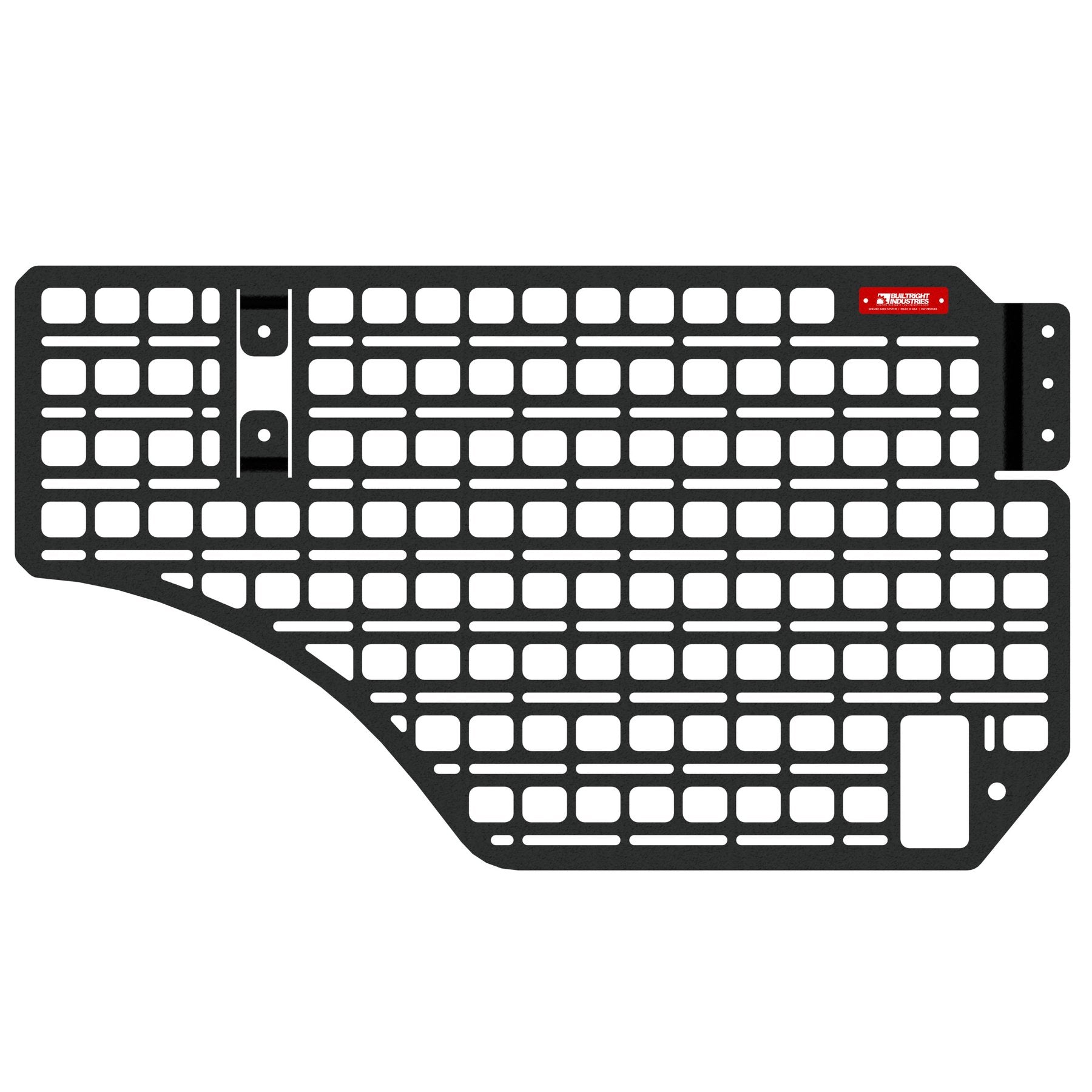 2019-2024 Ram 1500 BuiltRight Bedside Rack System - Passenger Rear Panel | Heavy-Duty Truck Storage Solution for Tools & Gear | Perfect for Off-Roading, Camping & Work Sites