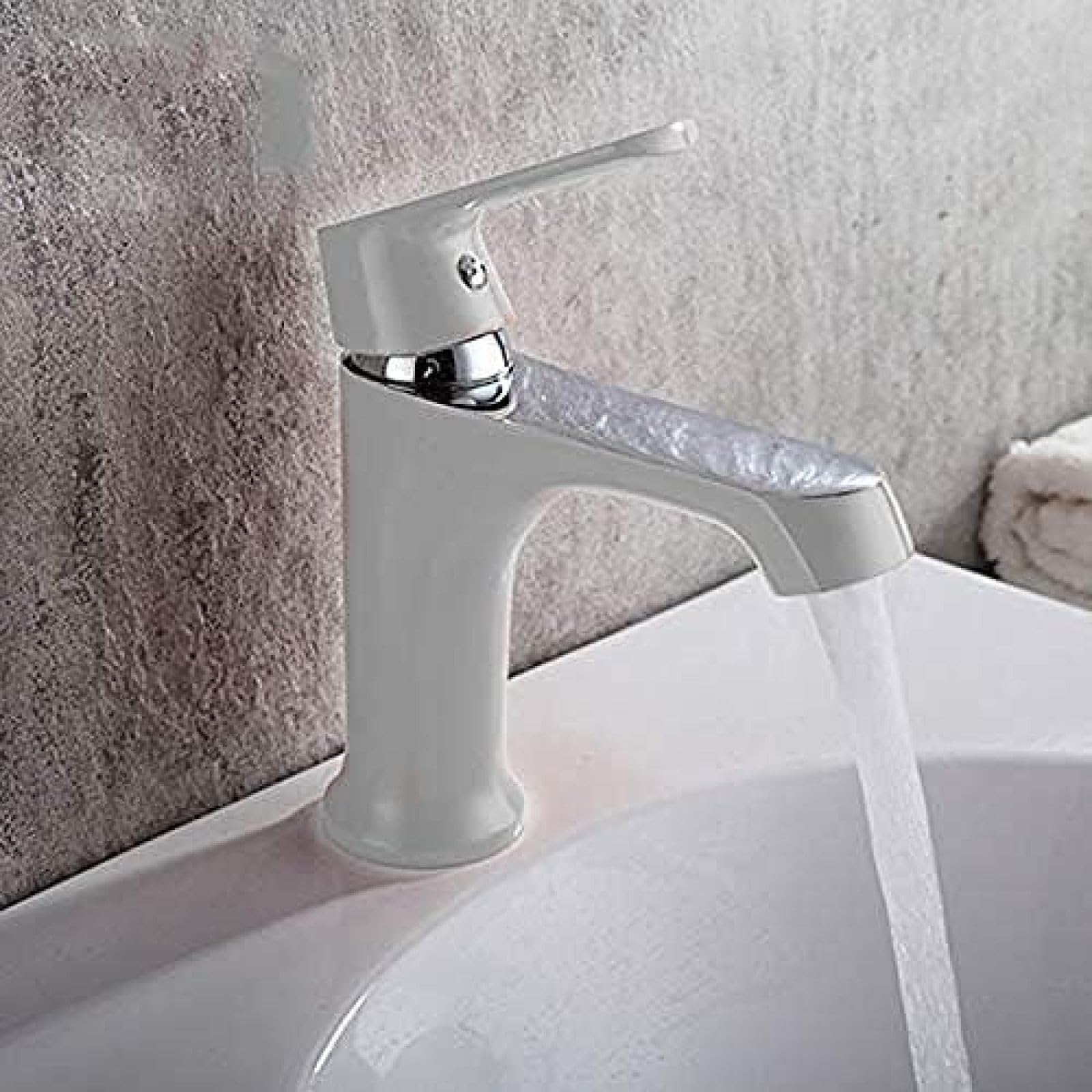 CRJUS Premium White Brass Kitchen Faucet - Modern Water Mixer Tap for Sink, Bathroom & Toilet | Durable & Stylish for Home, Restaurant & Commercial Use
