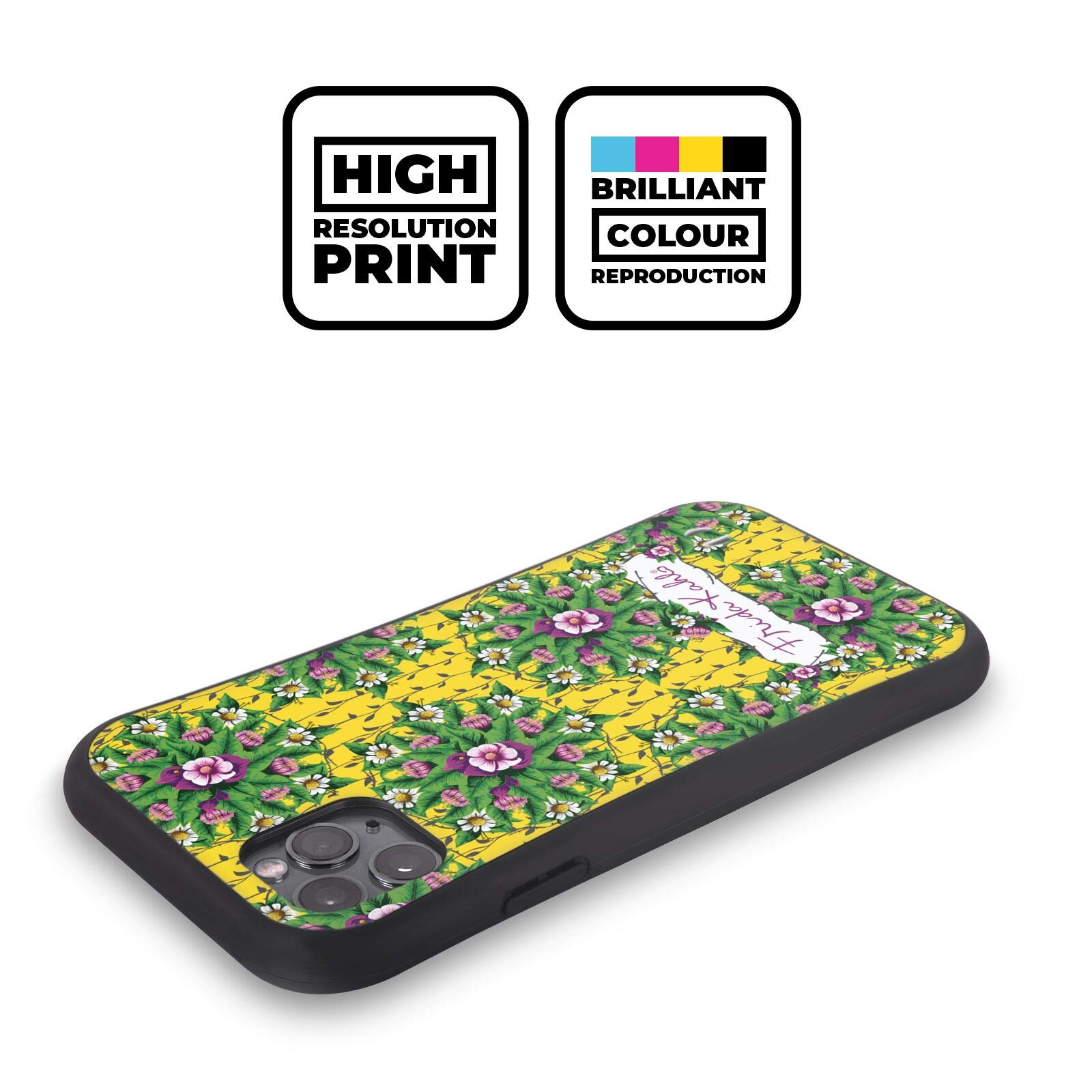 Officially Licensed Frida Kahlo Mandala Purple Floral Hybrid Phone Case for Apple iPhone 13 Pro - Stylish Protective Cover for Everyday Use, Travel & Gift Giving