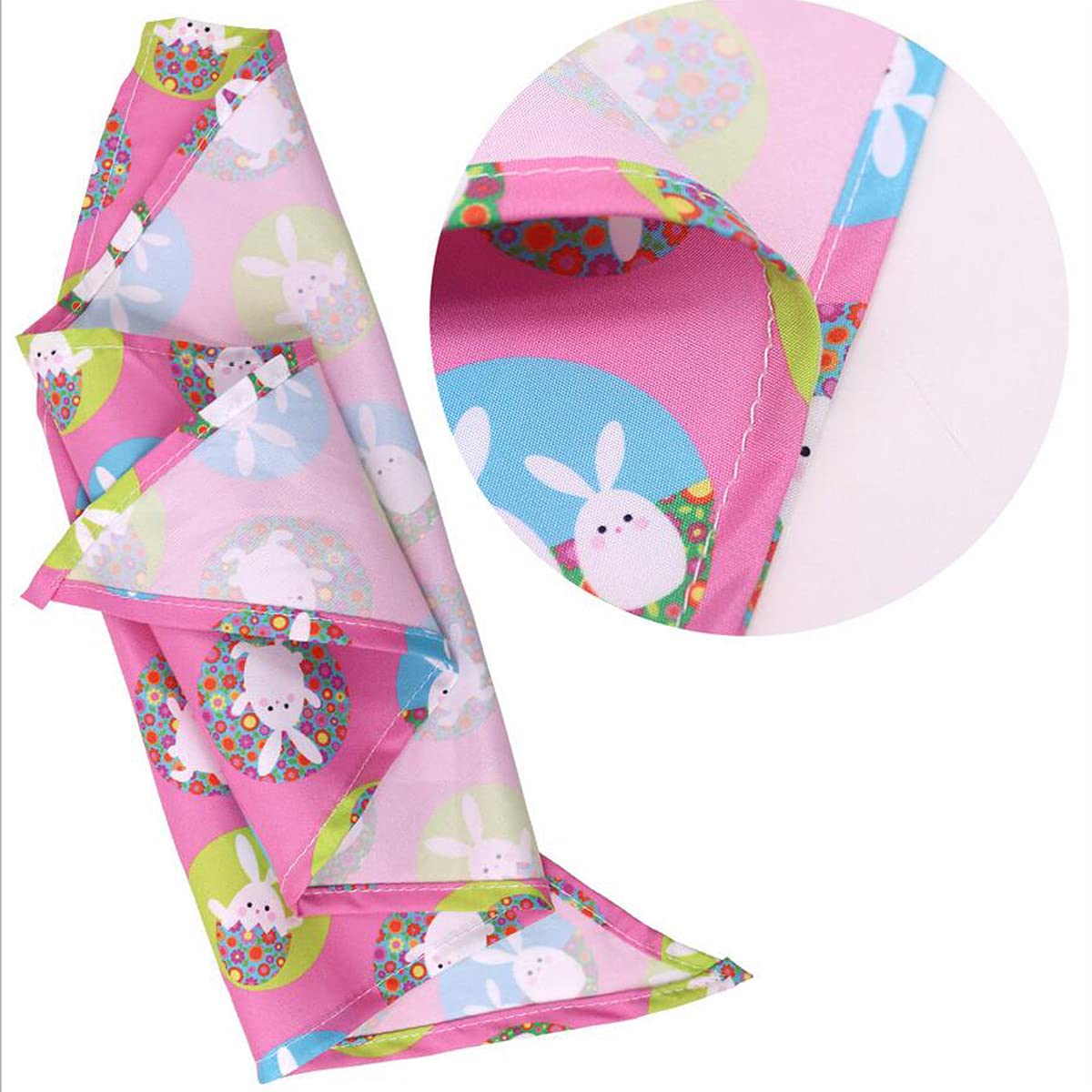 6-Piece Easter Dog Bandanas Set - Colorful Rabbit & Easter Egg Pattern Washable Adjustable Dog Scarves for Medium & Large Dogs - Perfect for Easter Pet Photos, Parties & Gifting (Random Colors)