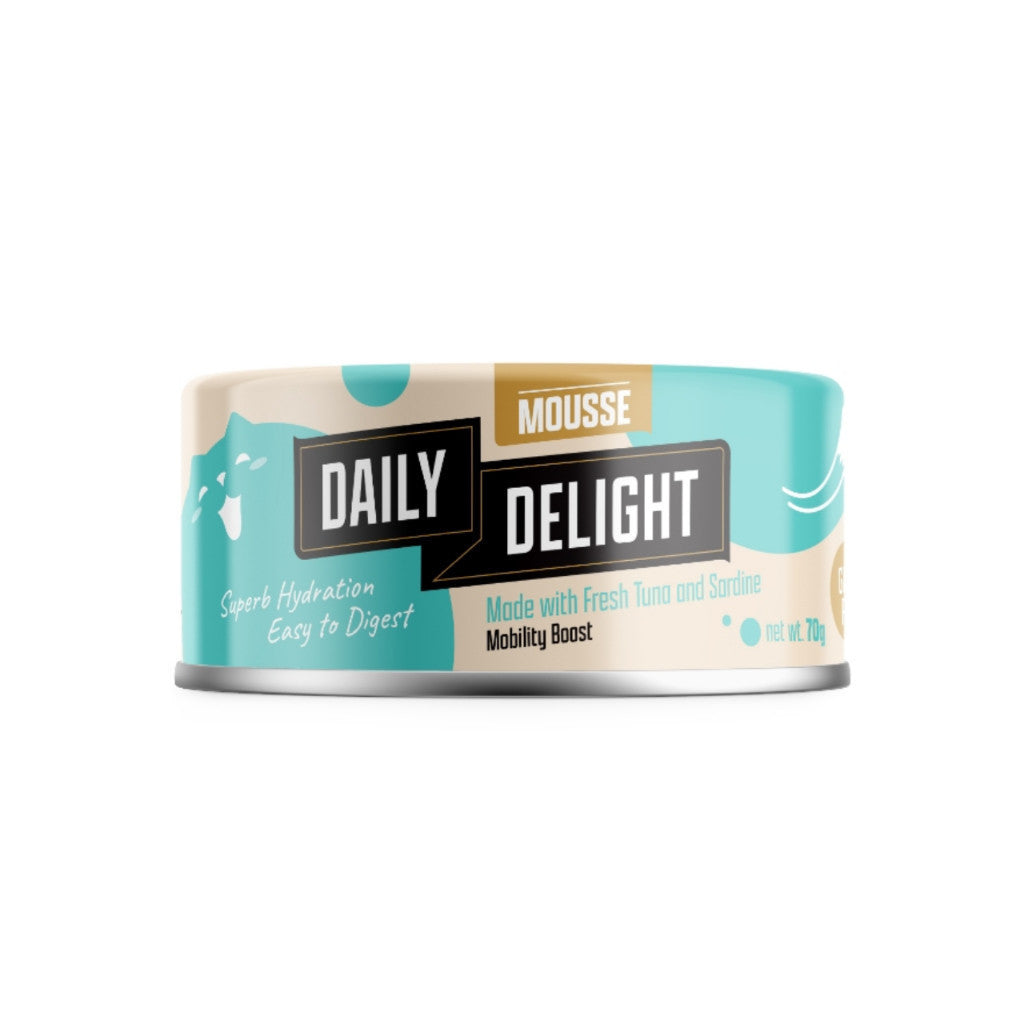 Premium Grain-Free Wet Cat Food Mousse - 70g/80g Pouch, Easy to Digest & Hydrating for Adult Cats | Healthy Daily Meal & Travel Companion for Pets