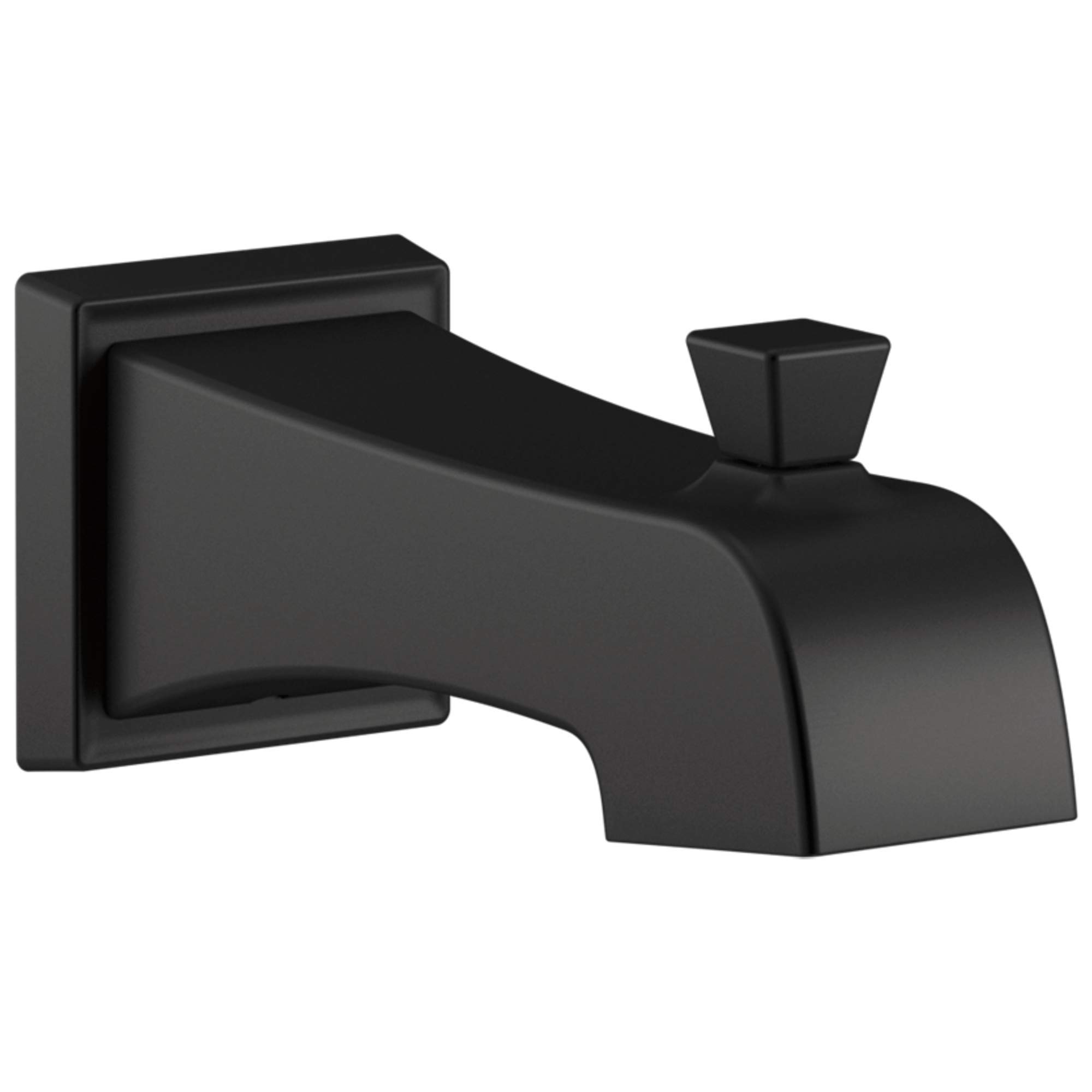DELTA FAUCET RP77091BL Ashlyn Pull-Up Diverter Tub Spout in Matte Black - Perfect for Bathroom Shower and Bathtub Faucet Replacement