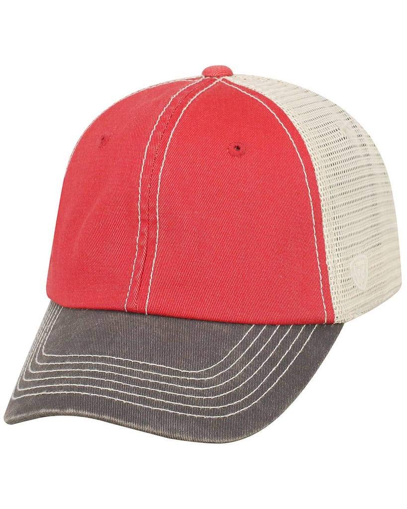 Top of The World Adult Offroad Cap - Adjustable Outdoor Adventure Hat for Men & Women, OS Red - Perfect for Hiking, Camping, and Off-Road Activities