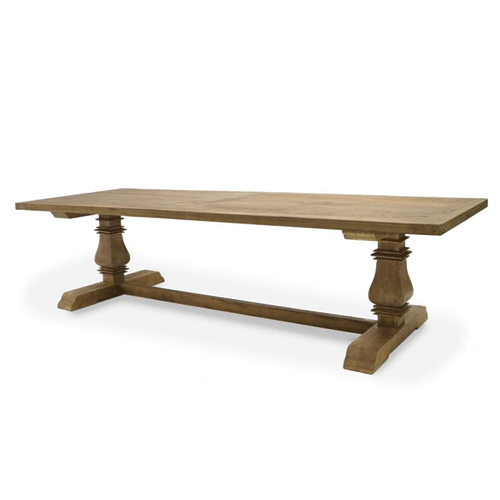 Madrid Dining Table 300cm - Large Modern Wooden Dining Table for 8-10 People | Perfect for Family Gatherings & Dinner Parties