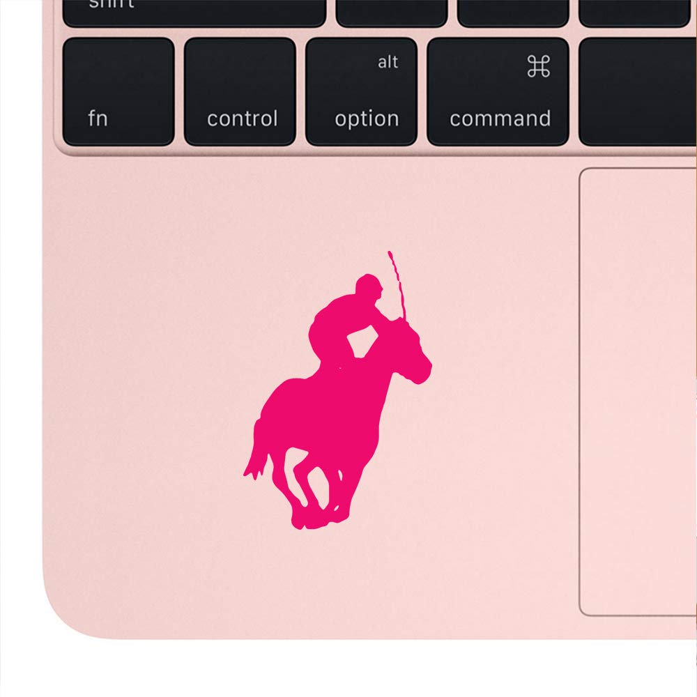 Premium Waterproof Vinyl Decal Stickers - Polo Horse Design (Pink, Set of 2) for Laptop, Phone, Helmet, Car Window, Mug & Home Decor | Durable Adhesive for Indoor & Outdoor Use