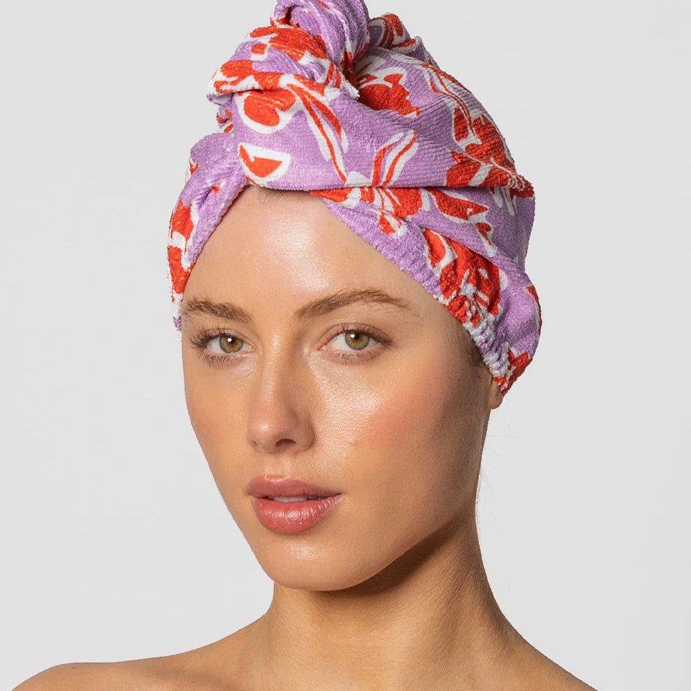 Riva Hair Towel Wrap - Microfiber Hair Turban for Women & Men - Soft & Absorbent Quick Dry Hair Towel for Curly, Long, Wet Hair - Perfect for Shower, Salon, Gym & Travel