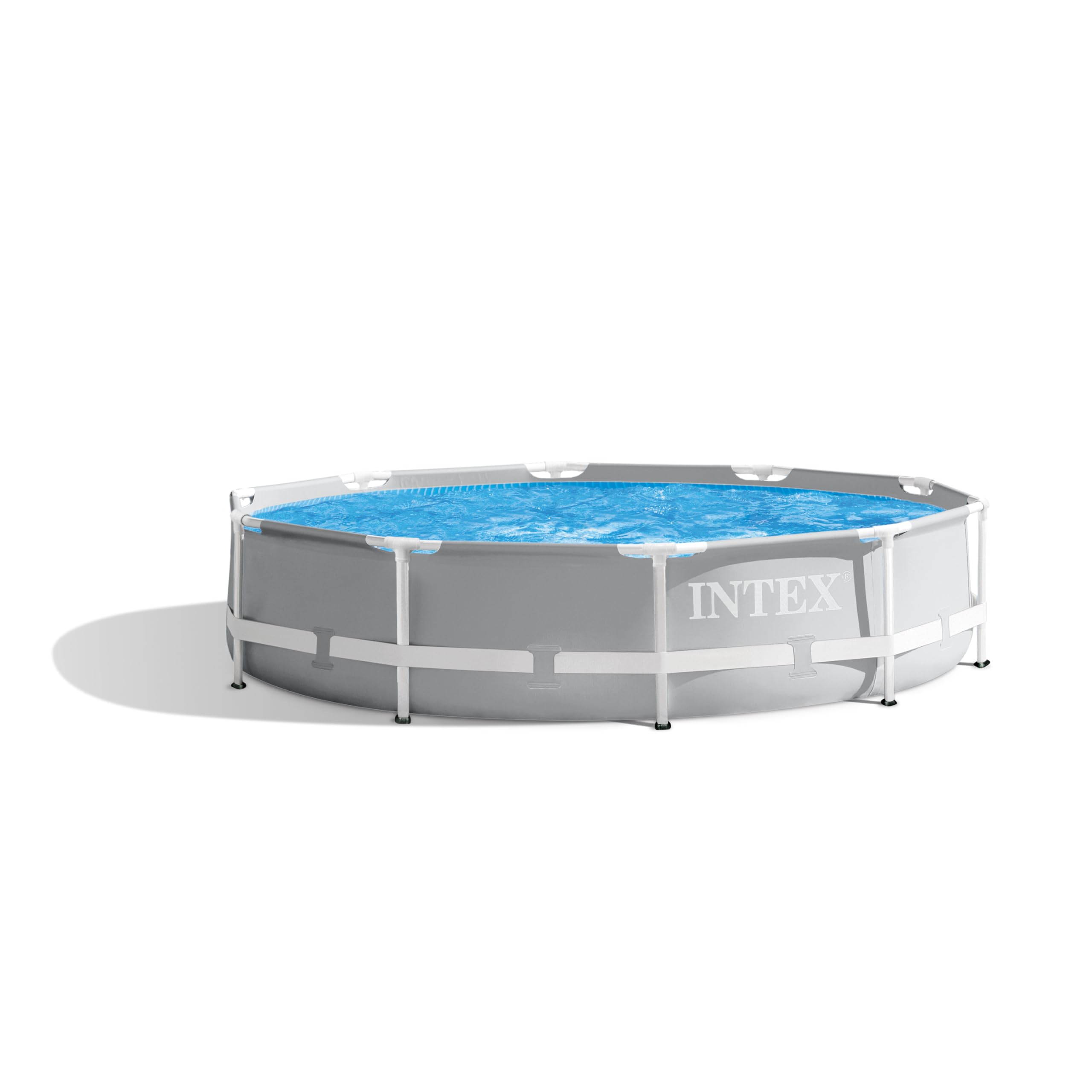 Intex 26700EH Prism Frame Premium Above Ground Swimming Pool: 10ft x 30in – SuperTough Puncture Resistant – Rust Resistant – Easy Assemble – 1185 Gallon Capacity – Perfect for Backyard Fun, Summer Parties & Family Relaxation