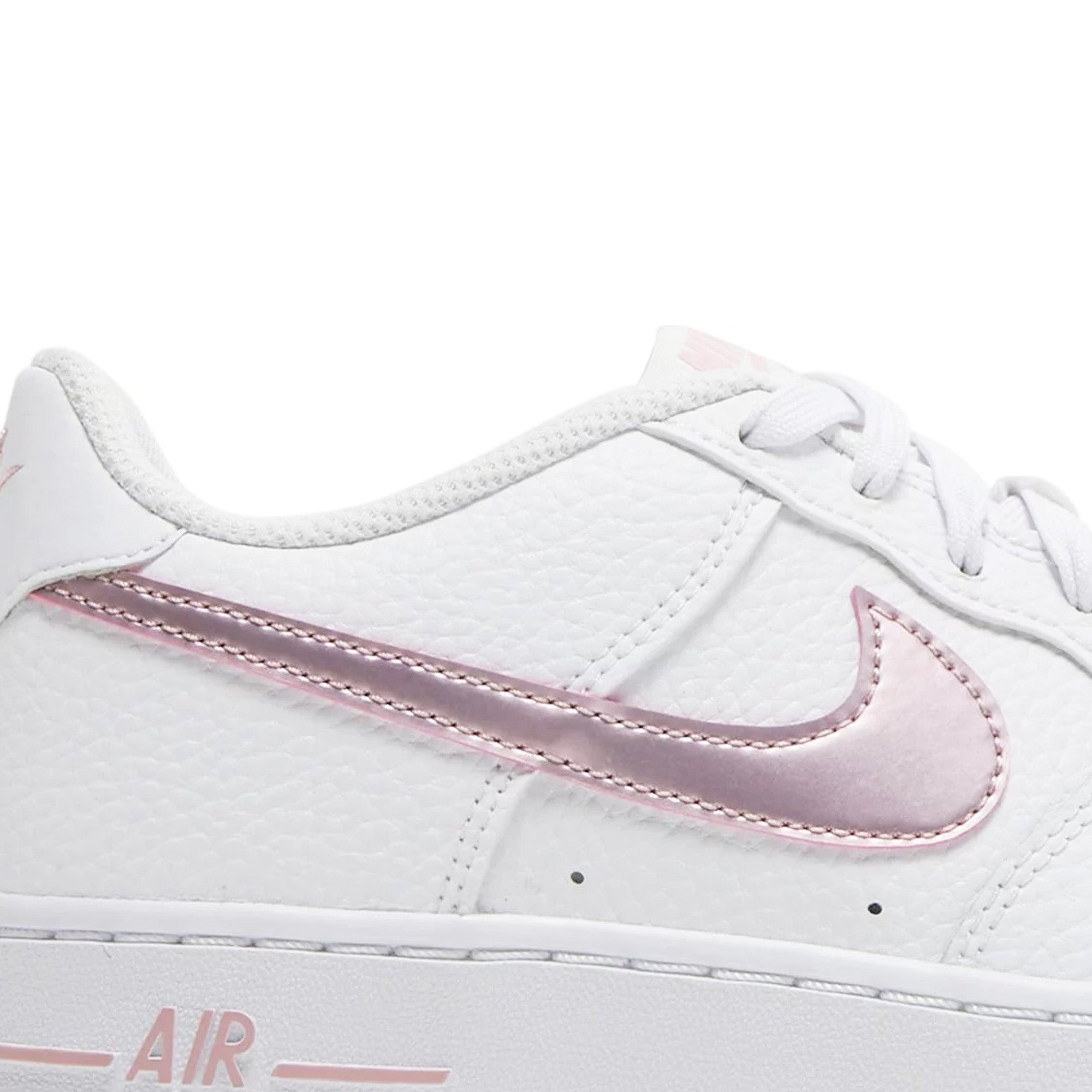 Nike Air Force 1 Low 'White Pink Glaze' GS Sneakers for Women (2021 Release) - Perfect for Casual Wear, Street Style & Sneaker Collection
