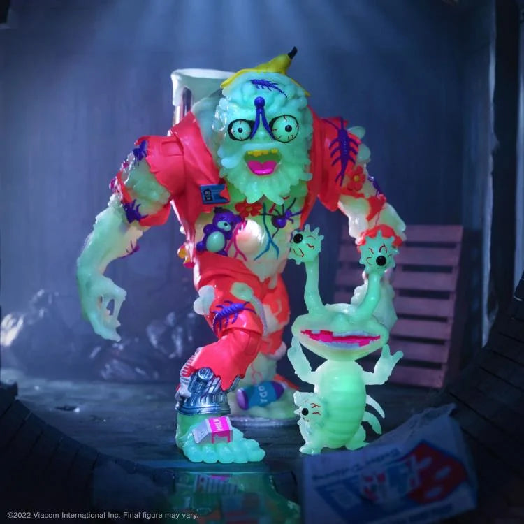 Teenage Mutant Ninja Turtles ULTIMATES! Muckman & Joe Eyeball Action Figures - Glow in the Dark NYCC 2022 Exclusive Collectible - Perfect for TMNT Fans, Comic Con Displays & Nightlight Decor