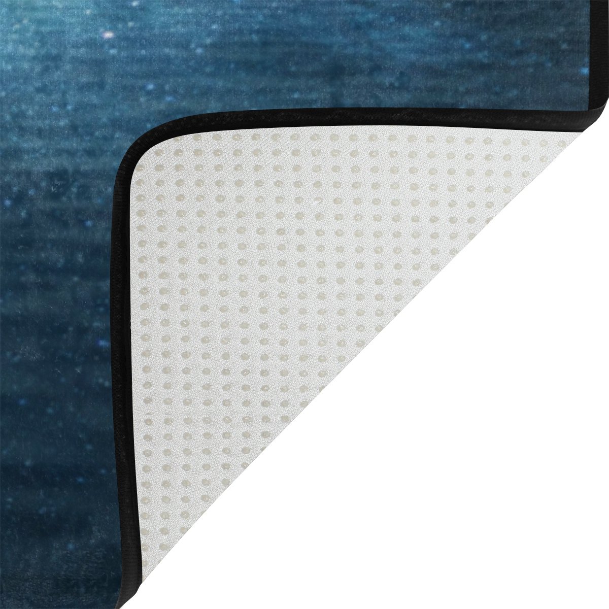 ALAZA Ghost Pirate Ship Starry Night Ocean Themed Area Rug - 7' x 5' Non-Slip Living Room & Bedroom Carpet - Perfect for Nautical Decor, Kids Room, and Coastal Home Design
