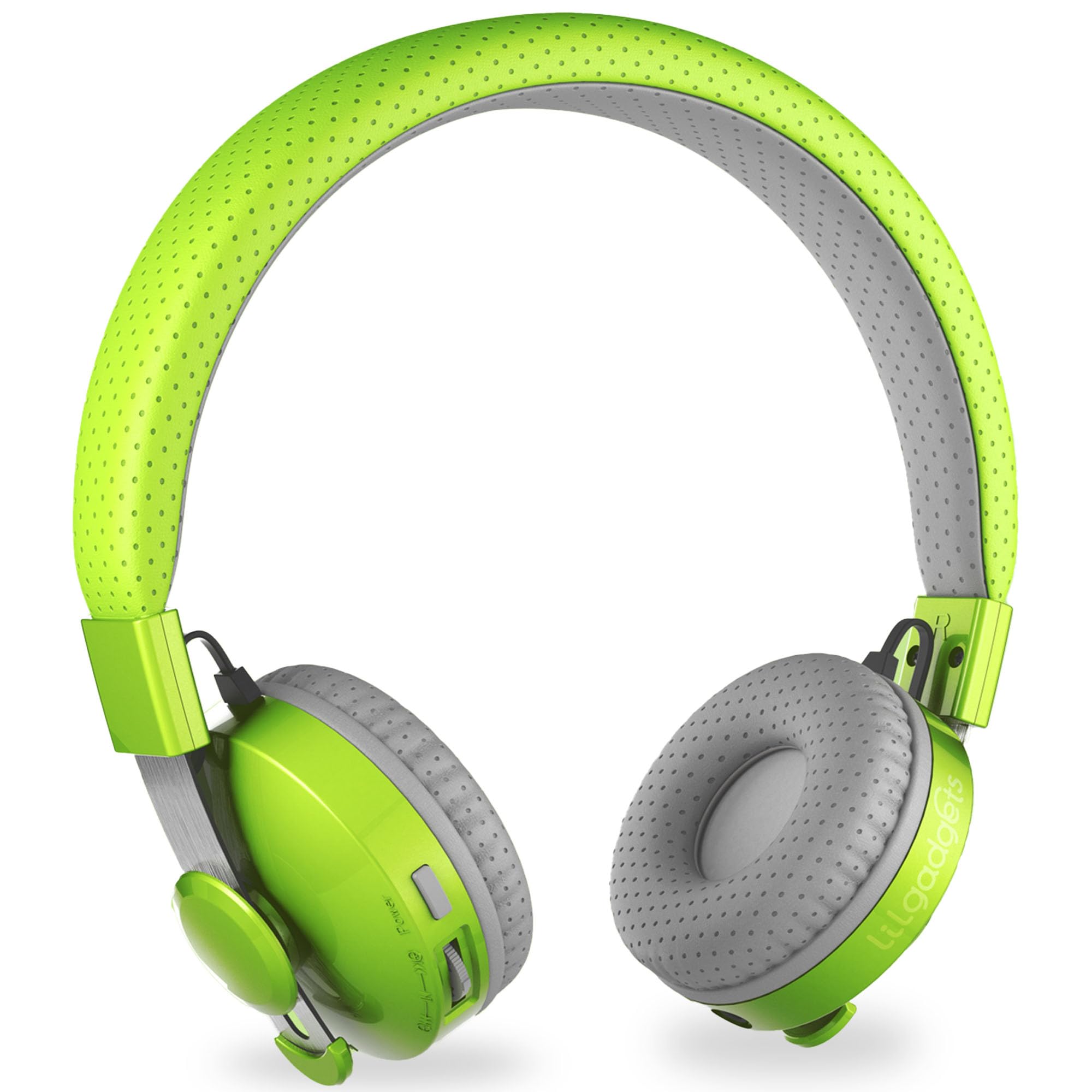 LilGadgets Untangled Pro Wireless Kids Headphones with Microphone - Volume Limited Safe Listening, SharePort Technology, SoftTouch Ear Pads - Green Bluetooth Headphones for School, Travel & Home Use