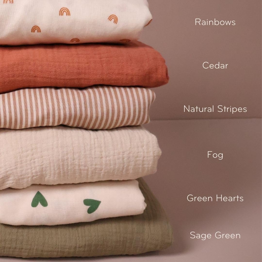 Organic Cotton Fitted Mini Crib Sheet for Baby Boy & Girl - 24