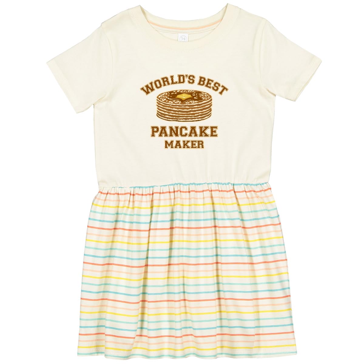 Inktastic Best Pancake Maker Toddler Dress - Cute & Comfortable Kids Outfit for Breakfast, Cooking & Family Fun
