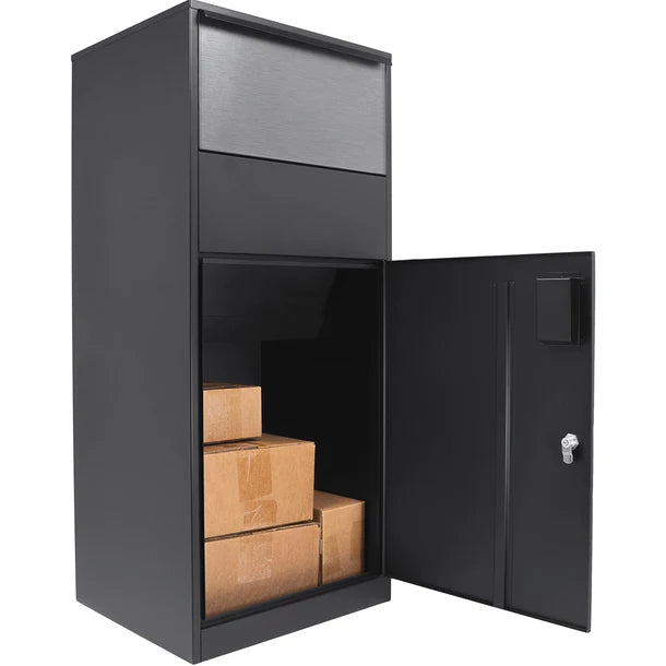 Barska CB13706 Extra Large Locking Parcel Box - Secure Single Compartment Mailbox for Packages | Perfect for Home, Office & Apartment Deliveries