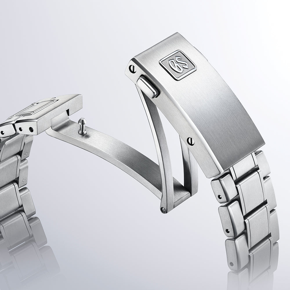SLGB003 Evolution 9 Spring Drive UFA HI Titanium 37mm Watch - Silver Blue Dial on Bracelet - Luxury Automatic Timepiece for Men, Business & Formal Occasions