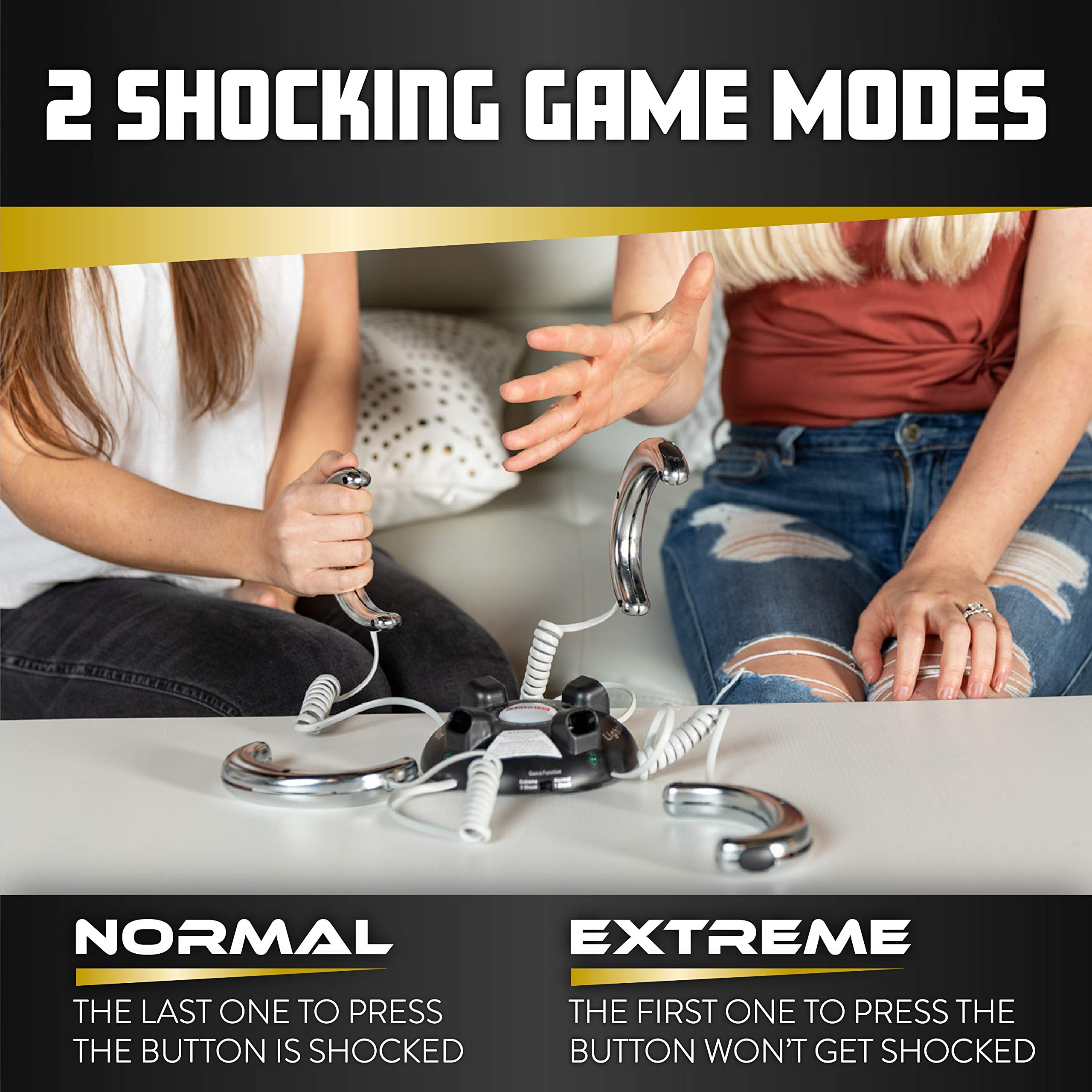 Lightning Reaction Shocking Games Bundle - Shocktato & Reflex Shocking Memory Game for Family Party & Group Fun - Exciting Electronic Shock Game for Adults & Kids - Perfect for Game Nights, Birthday Parties & Team Building Activities
