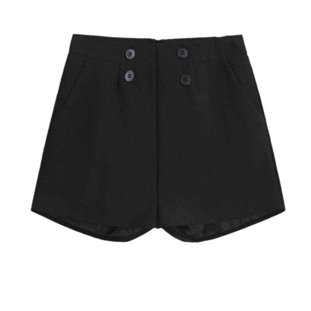 Women's High Waist Wide Leg Shorts - Button Front Casual Summer Short Pants | Perfect for Beach, Vacation & Everyday Wear