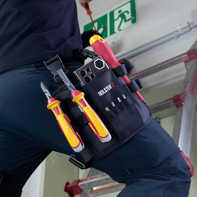Holster Z 2.0 Tool Pouch Set - Heavy Duty Electrician & Multitool Belt Pouch with Secure Clip | Perfect for Construction, HVAC & DIY Projects