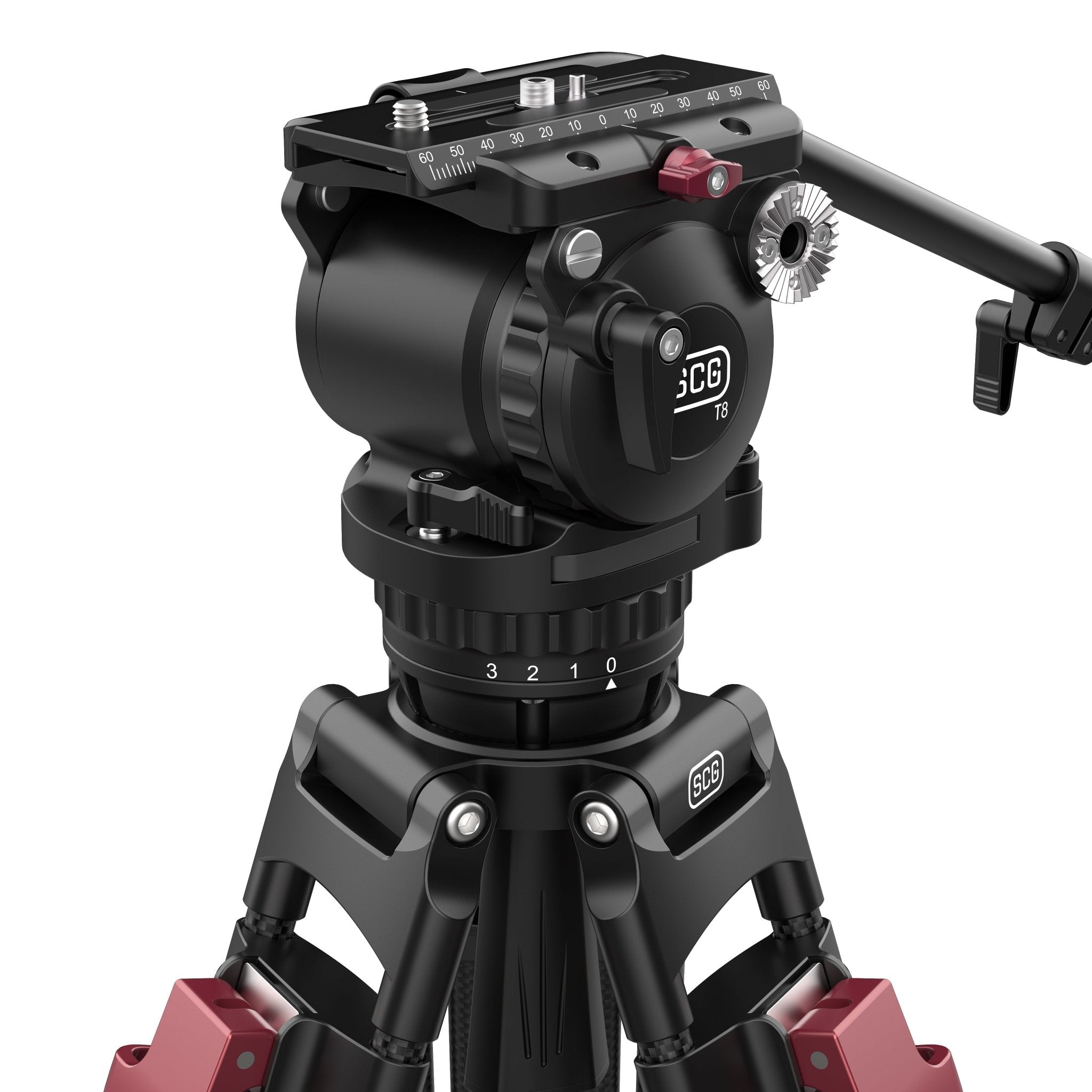SCG T8 StediFast Tripod System - Professional Camera Tripod Stand with Quick Release Plate for DSLR, Mirrorless, Video Cameras - Perfect for Photography, Vlogging, Travel & Outdoor Shooting