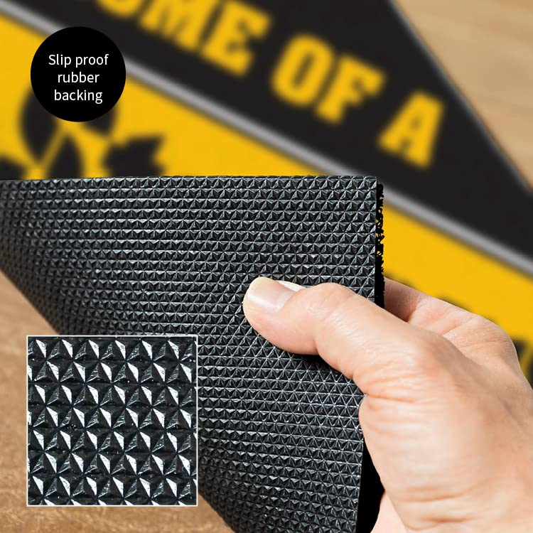 Pittsburgh Steelers Officially Licensed Door Mat 28x16 Inches - Indoor/Outdoor Non-Slip Sports Fan Rug for Home, Office & Game Day Decor
