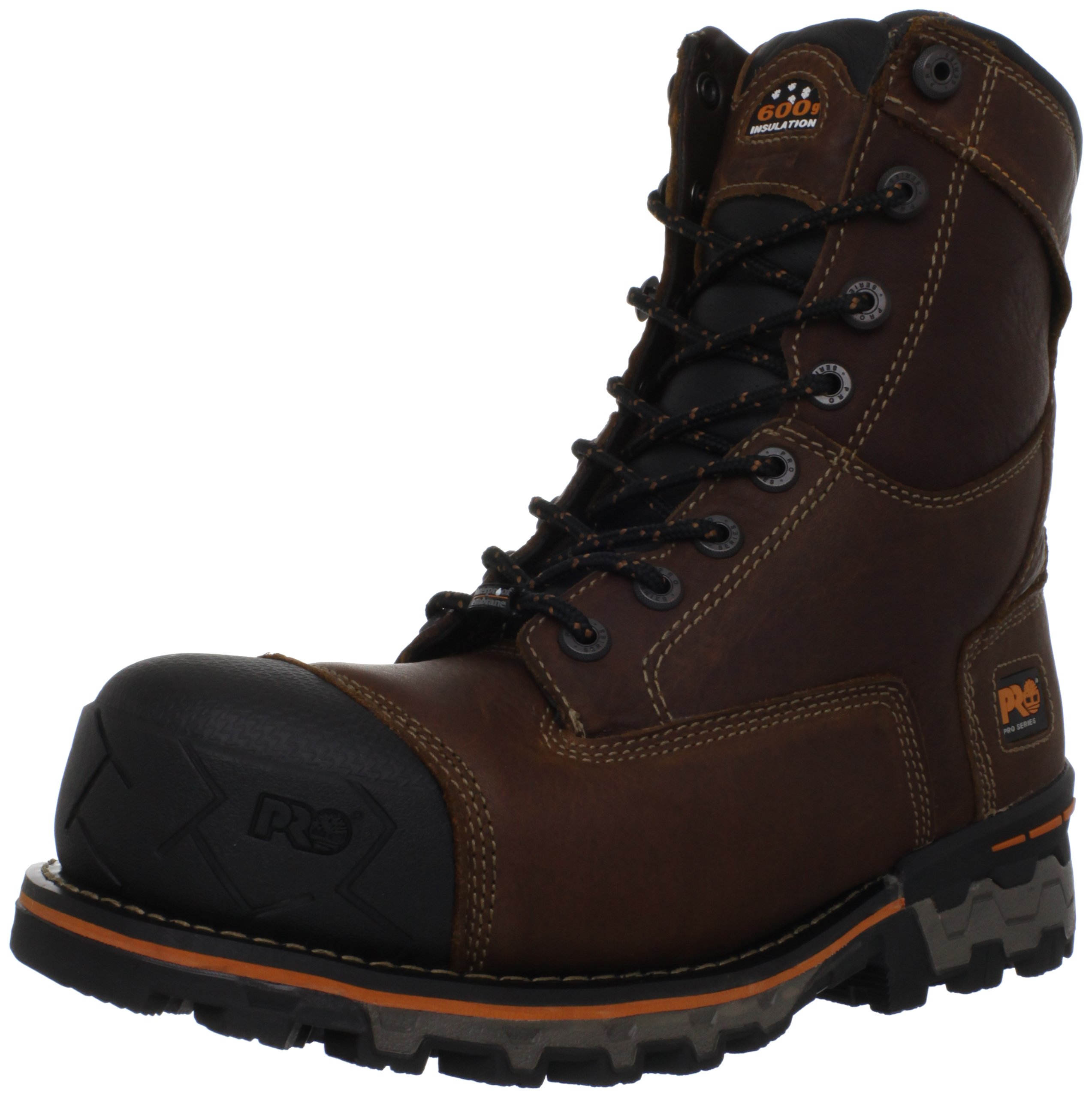 Timberland PRO Men's Boondock 6-Inch Waterproof Steel Toe Work Boots - Durable & Comfortable for Construction, Hiking & Outdoor Work