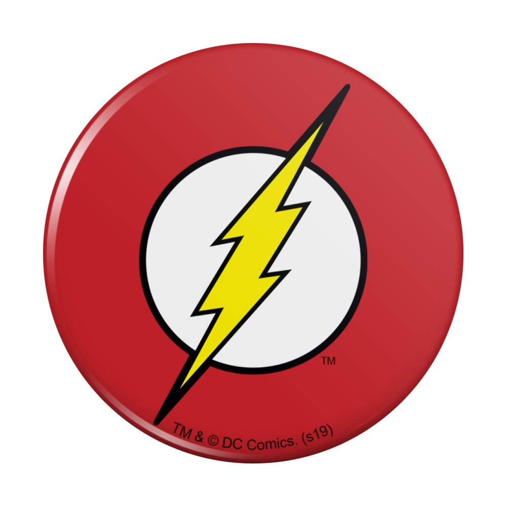 Lightning Bolt Refrigerator Magnet - The Flash Logo Decorative Fridge Locker Button - Perfect for Superhero Fans, Kitchen Decor & Office Organization