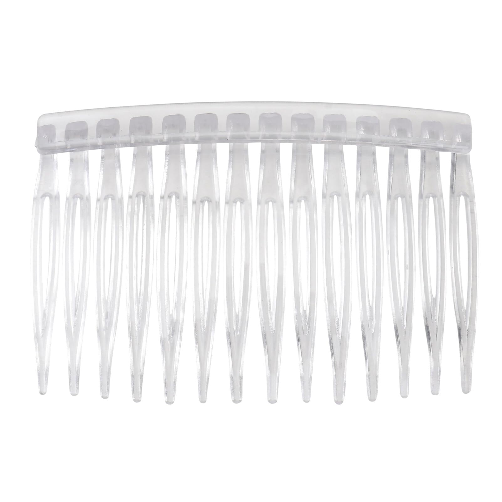 Uonlytech 10pcs Clear Plastic Hair Side Combs - Small Teeth Hair Accessories for Women | Perfect for Updos, Braids & Styling