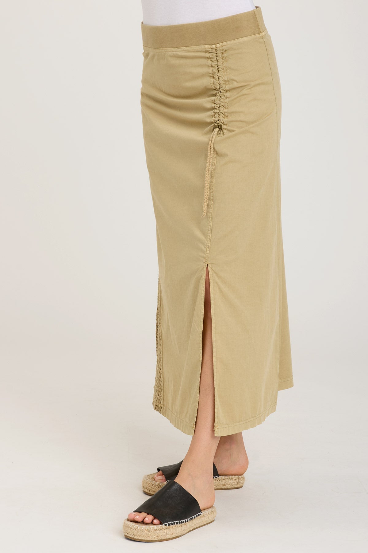 Rorelle Women's Linwood Sands Pigment Skirt - Flowy A-Line Midi Skirt for Casual Wear, Office & Summer Outfits